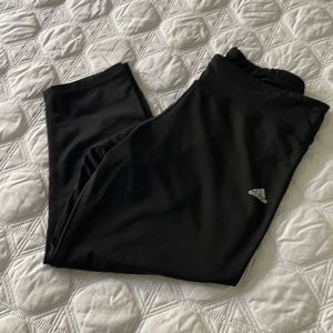 Womens crop legging, Adidas climalite, Black, M